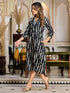 Designer Black and White Dress